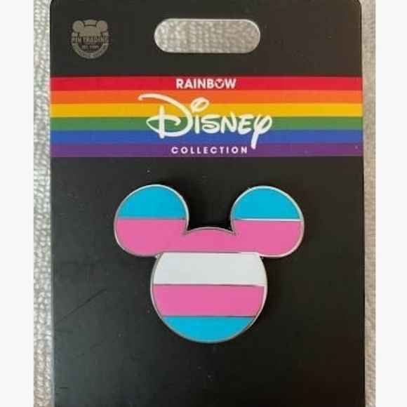 Disney Other - DISNEY PARKS RAINBOW  TRANSGENDER FLAG  PIN  MICKEY ICON